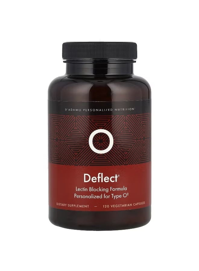 D'adamo, Deflect® O, Lectin Blocking Formula, 120 Vegetarian Capsules