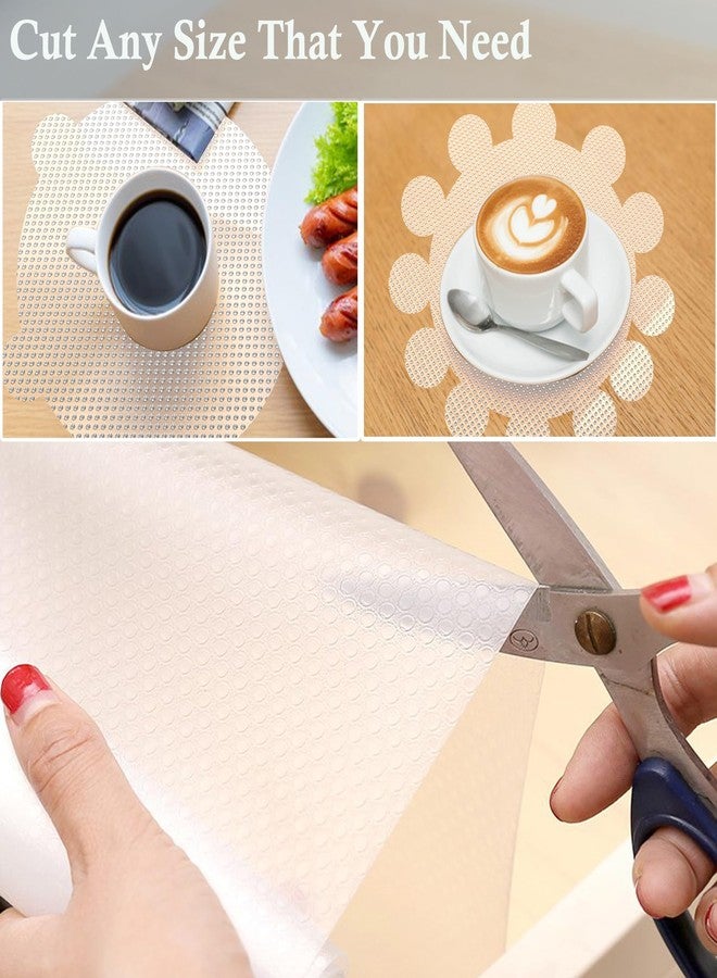MBSRITY Shelf Liner for Kitchen Cabinets 16 Inch Wide X 20 Ft Non Adhesive Cabinet Drawer Liners Non Slip Waterproof Strong Grip Clear Closet Pantry Shelf Liner Cupboard Refrigerator Bathroom Drawer Mat - Image 5