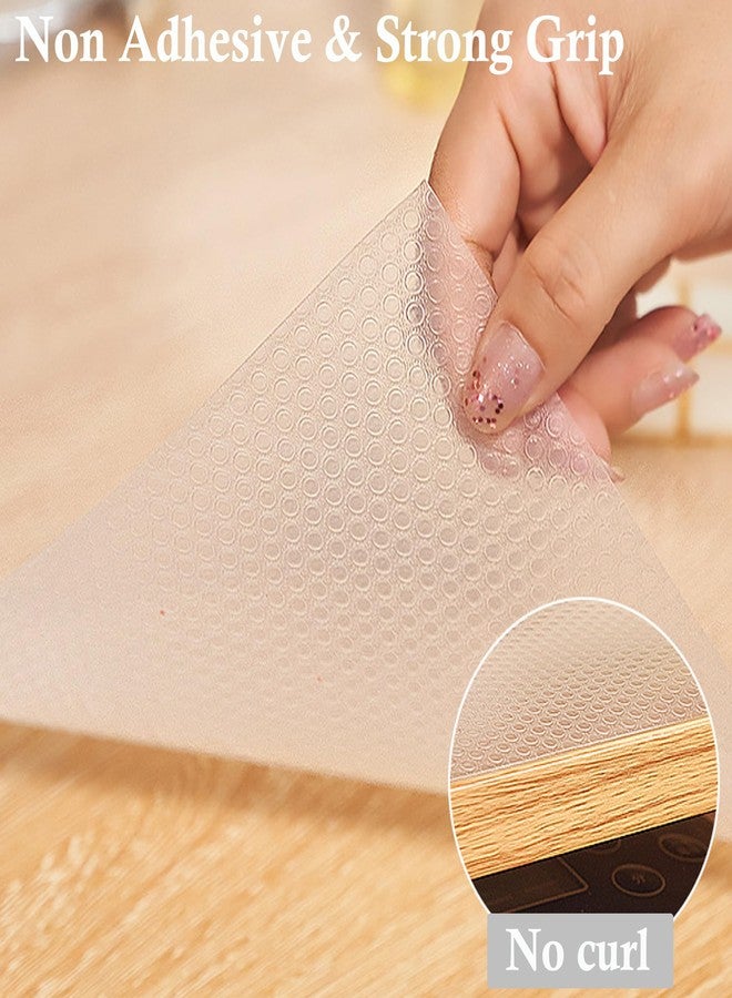 MBSRITY Shelf Liner for Kitchen Cabinets 16 Inch Wide X 20 Ft Non Adhesive Cabinet Drawer Liners Non Slip Waterproof Strong Grip Clear Closet Pantry Shelf Liner Cupboard Refrigerator Bathroom Drawer Mat - Image 4