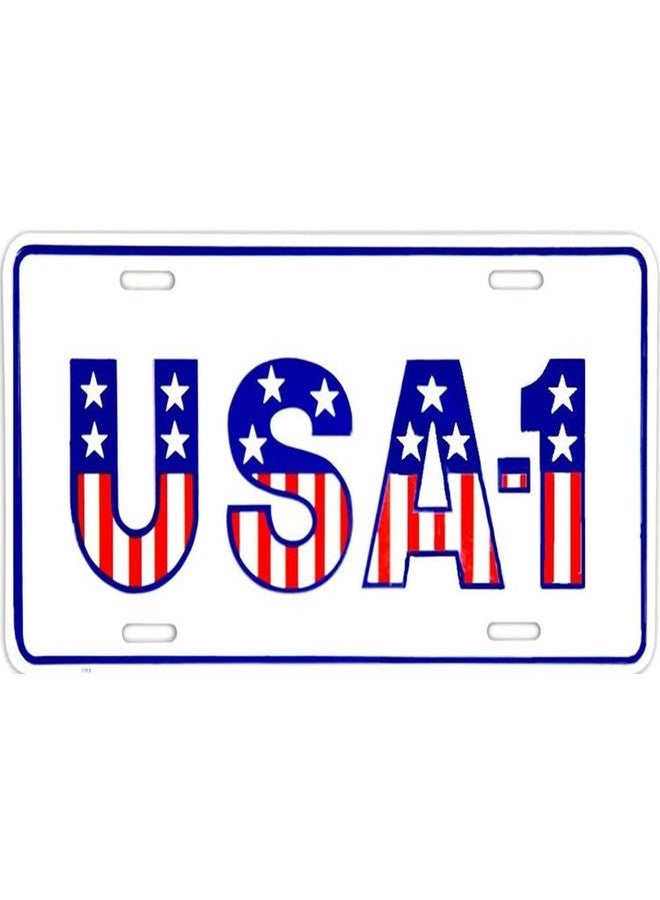 Signs 4 Fun Parody License Plate | USA #1 | 12” x 6” Decorative License Plate | Decoration Plate for Vehicle/Wall | Man Cave Decorations | Made in The USA