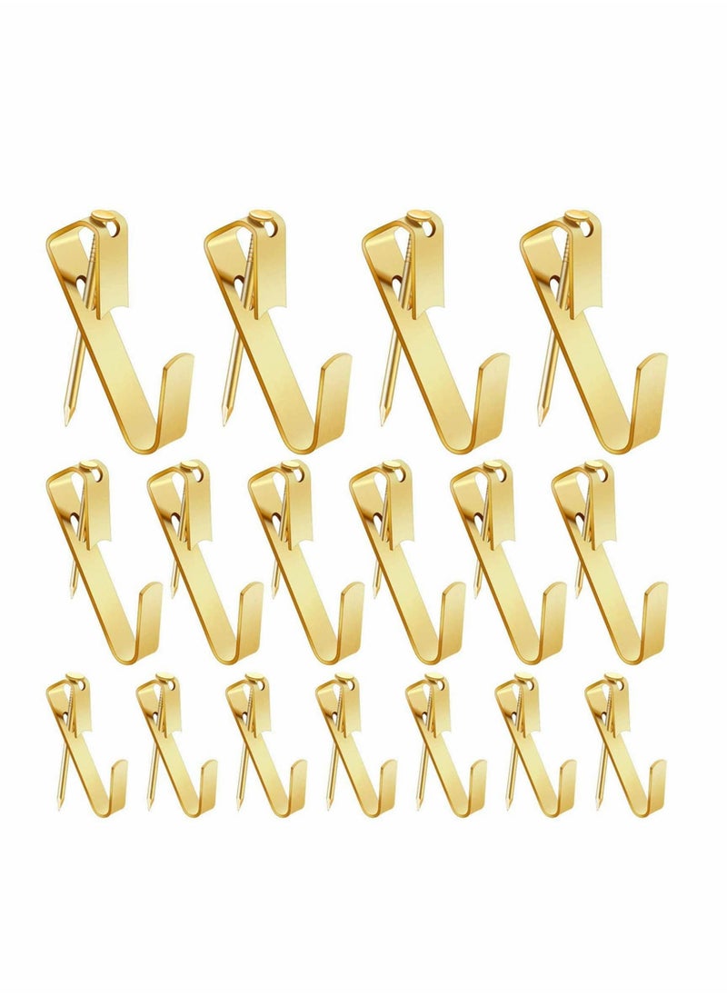 Wall Hook, 30lbs Picture Hangers, Professional Photo Frame Hooks, Heavy Duty Picture Hanging Kit on Wooden Drywall Hanging Solution Hardware - Image 1