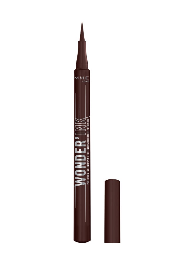 RIMMEL LONDON Wonder'Ink Precision Eyeliner Pen - 002 - Spiced Chestnut, 1ml  - Image 1