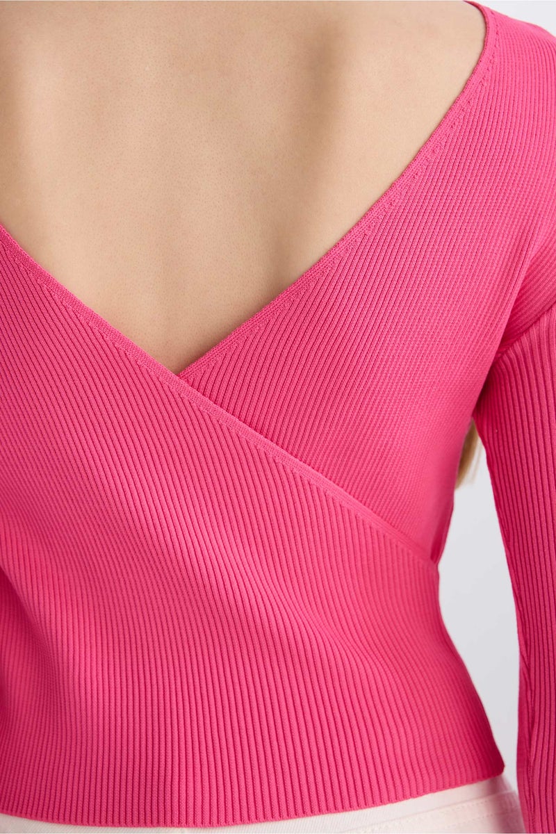 DeFacto Woman Fitted Half Turtleneck Rib Knit Pullover - Image 5