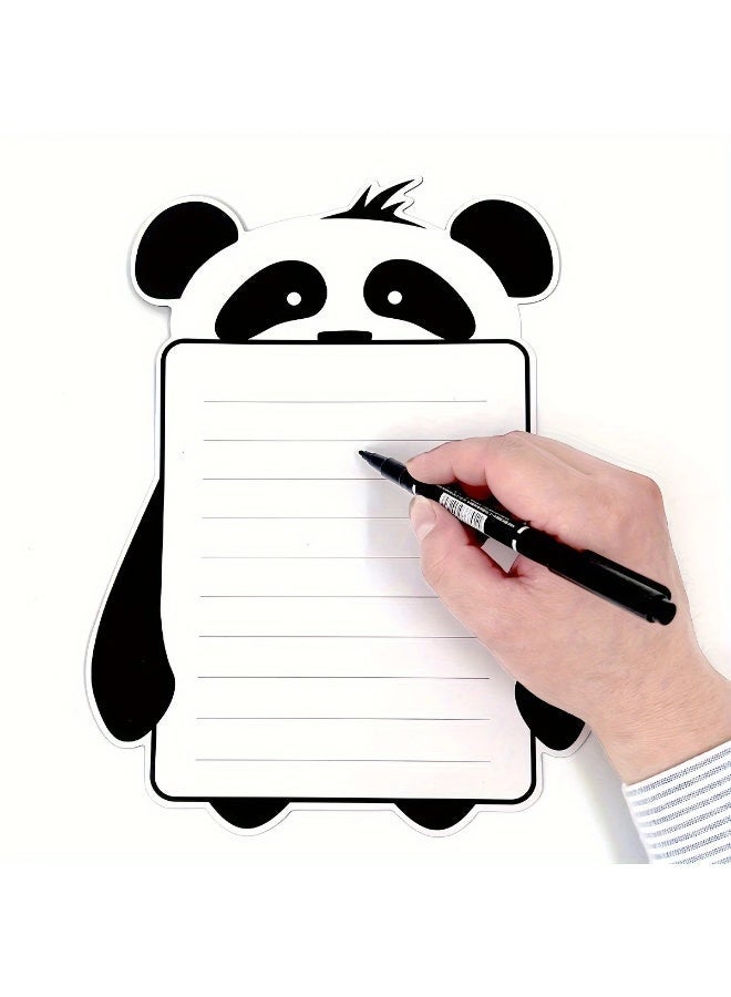 [Magnetic Whiteboard] 1pc, Magnetic Dry Erase Whiteboard Sheet | Panda Magnet Fridge Message Boards For Kitchen Refrigerator Reminder, Dry Erase Board For Fridge, Refrigerator Whiteboard, Magnetic Board For Fridge, Kitchen Accessaries - Image 1