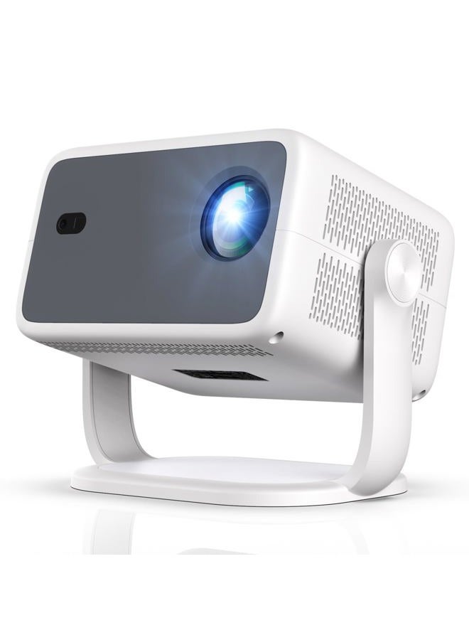 DreamFair 【Compatible with Netflix & Native 1080P】Projector with WiFi and Bluetooth, 250Ansi Portable Projector, Auto Focus&Keystone Correction, 180° Rotatable, Compatible with Smartphone, Laptop, HDMI, USB - Image 1