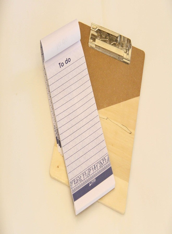 IVEI Wooden Clip pad for Your Desk - memo pad with 50 Sheets Included - a5 Size [Office Product] - Image 3