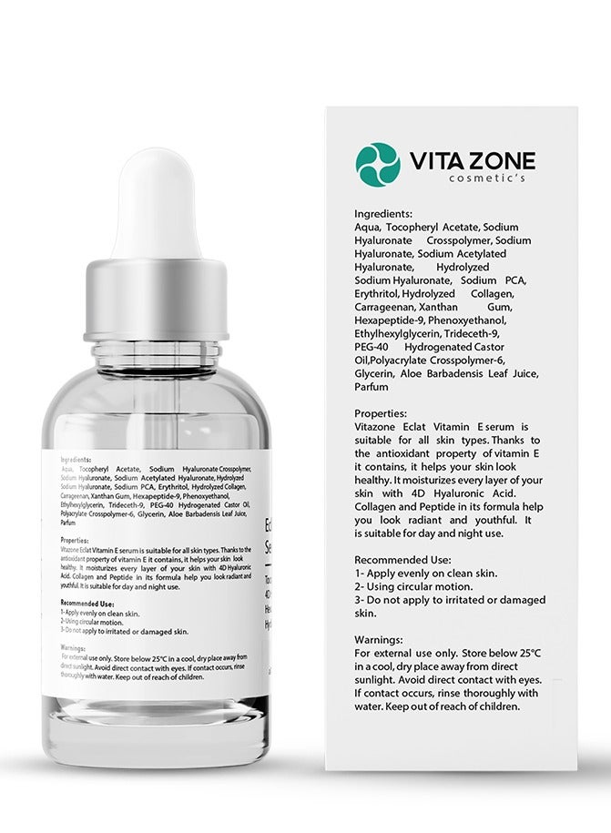 VITA ZONE Eclat Vitamin E Serum – Hydrating, Firming & Antioxidant Care (30 ml) - Image 3