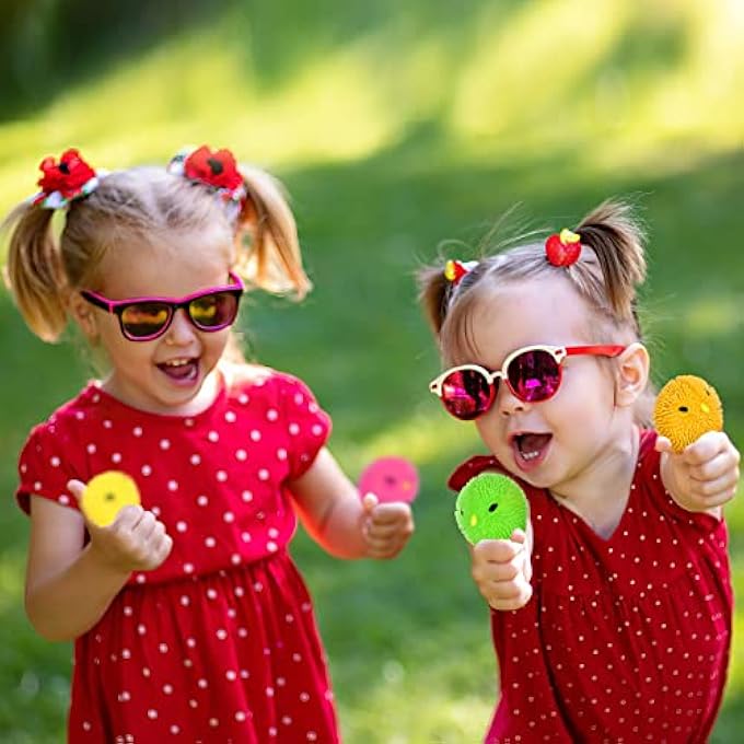 ArtCreativity 3 Inch Chicken Puffer Toys for Kids (Pack of 12) Chick Surprise Toys for Filling Easter Eggs, Easter Party Favors, Egg Hunt Supplies, Stress Relief Toys for Kids, Assorted Neon Colors - Image 5