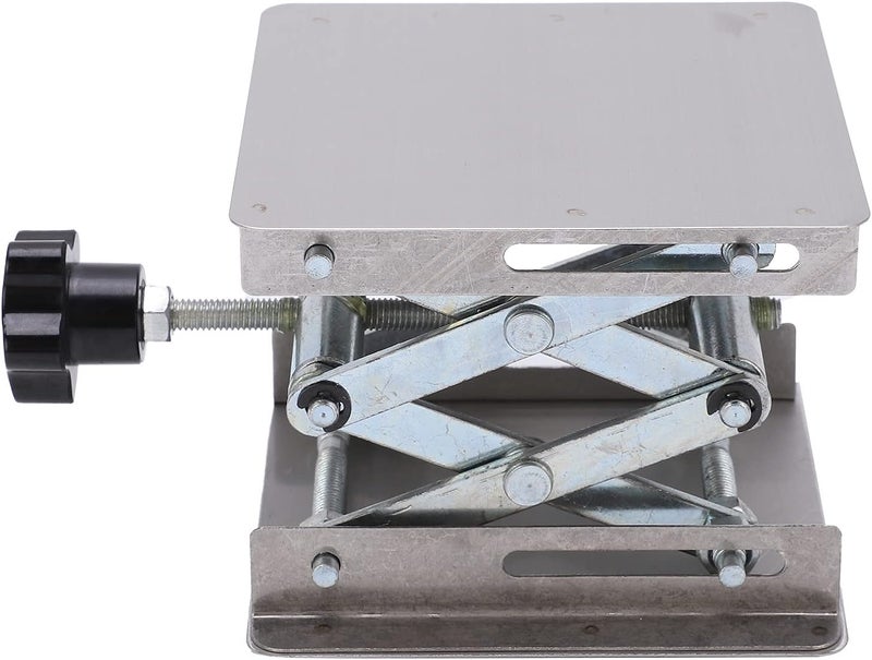 Small Stainless Steel Lifting Platform, Manual Miniature Lift Stand Table, Height Adjustable from 1.7 to 6.1 Inches, Durable Stable Jack for RC Cars with Knob Control - Image 5