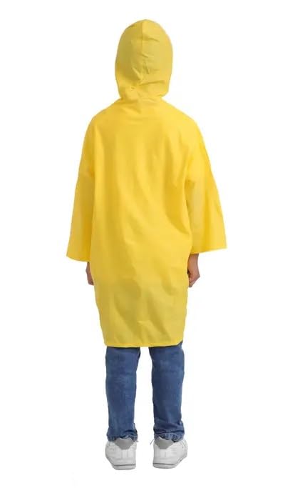 WKLOUYHE Unisex Polyester Standard Length 100% Waterproof Rainwear/Raincoat _Pack Of 01,Pink(5-6 Years) - Image 5