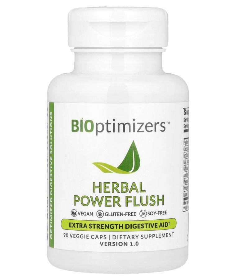 BiOptimizers Herbal Power Flush 90 Veggie Caps
