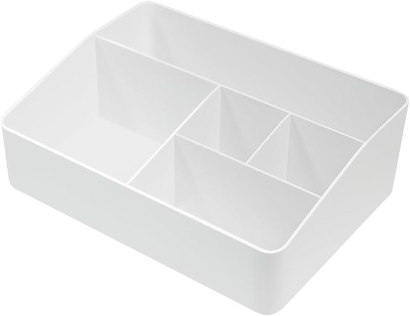 Granvela 5Compartment Desktop Organizer for Home Office and Daily EssentialsCreamy White - Image 1
