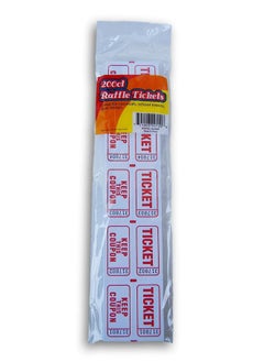 REGENT Double Stub Raffle Tickets For Fairs Events Giveaways And More 200 Count Color Varies  - Image 1