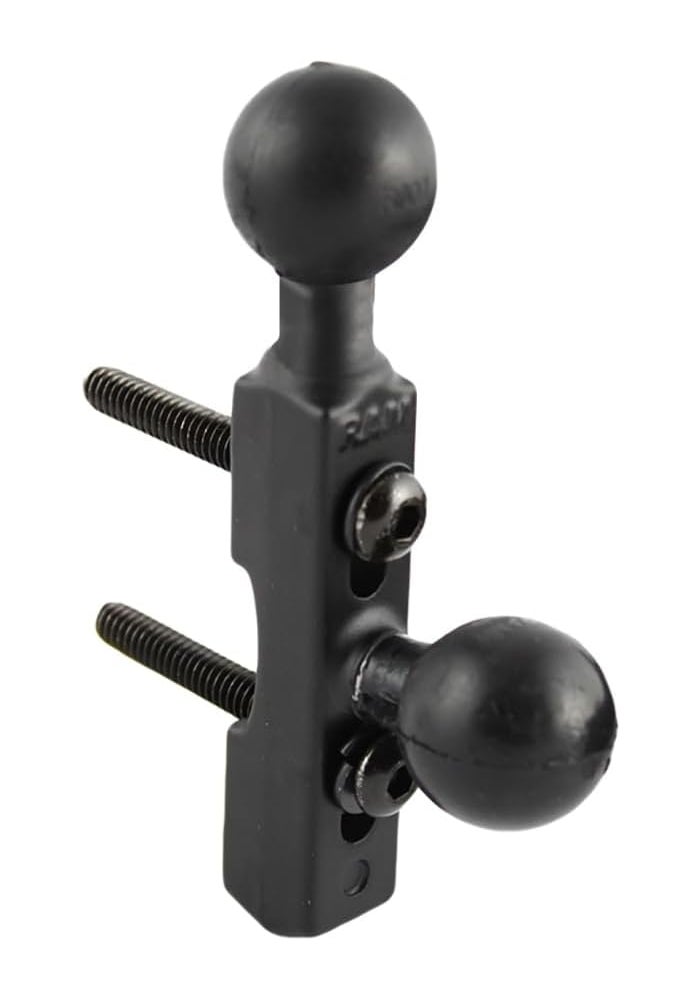 RAM Mounts Motorcycle Brake/Clutch Reservoir Base with Dual 2/1" Permanent Balls - Image 1
