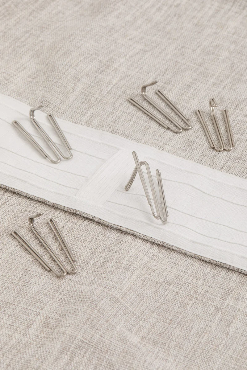 H&M 2-pack extra-long slub-weave curtains