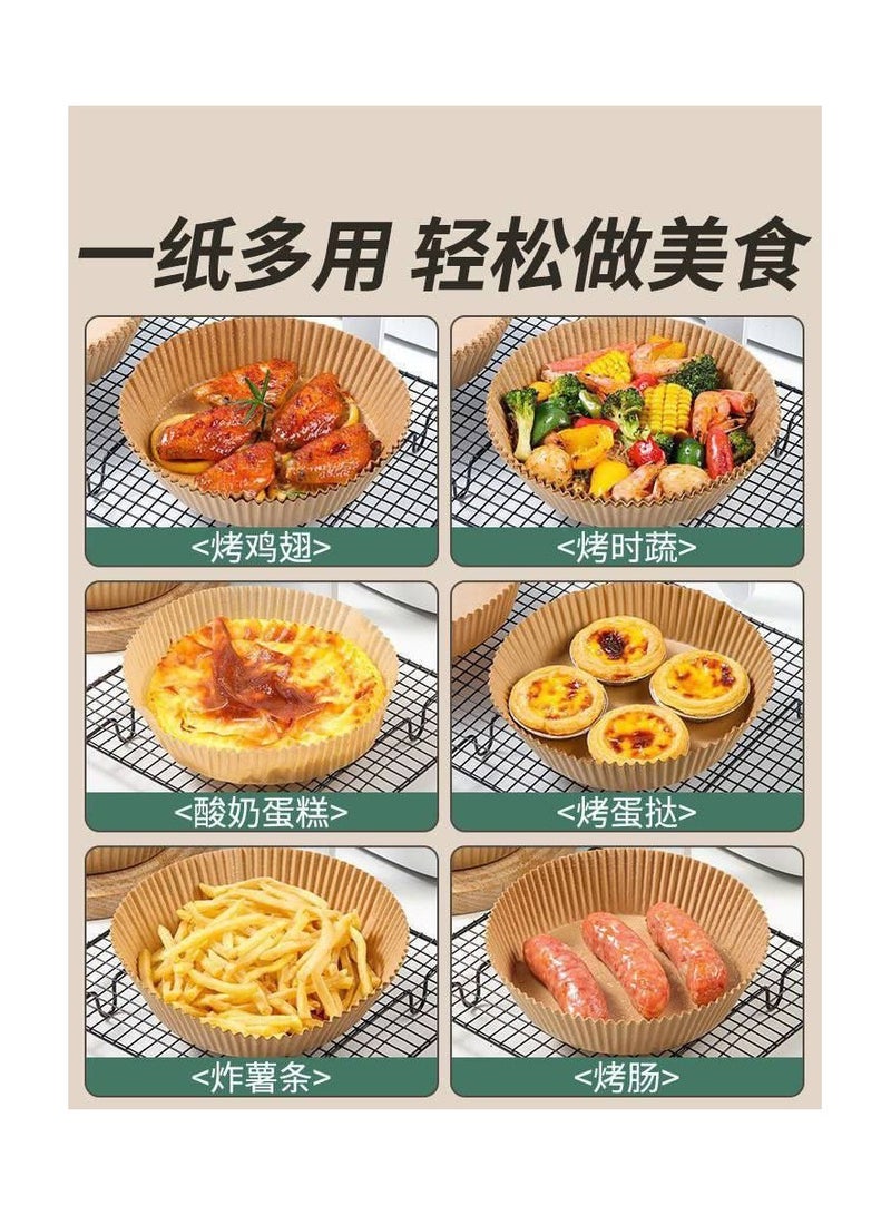 Air fryer paper is the same material as butter paper, but in the shape of a plate. You use it in the air fryer to protect it from grease and food residue. z - Image 2