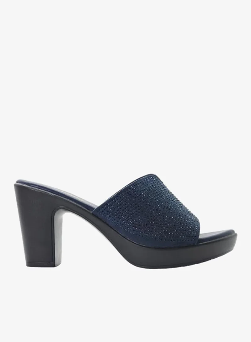 Michelle Morgan Navy 092-3082 Michelle Morgan Ladies High Heel Sandals 514RJ156 Navy for Women | Best Price UAE