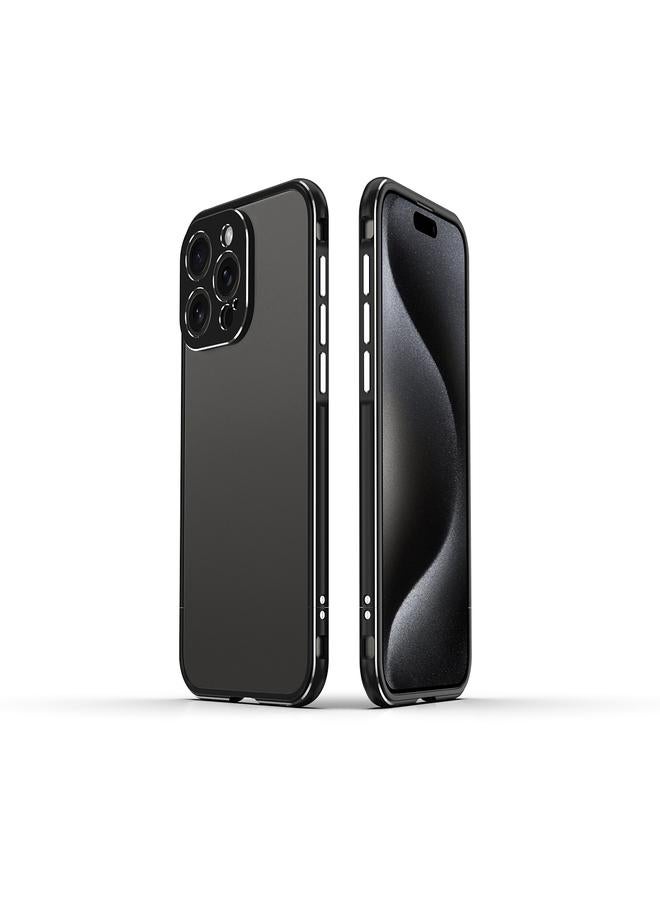 S-TOP Case For iPhone 15 Pro Max Aurora Series Lens Protector + Metal Frame Phone Case - Image 2