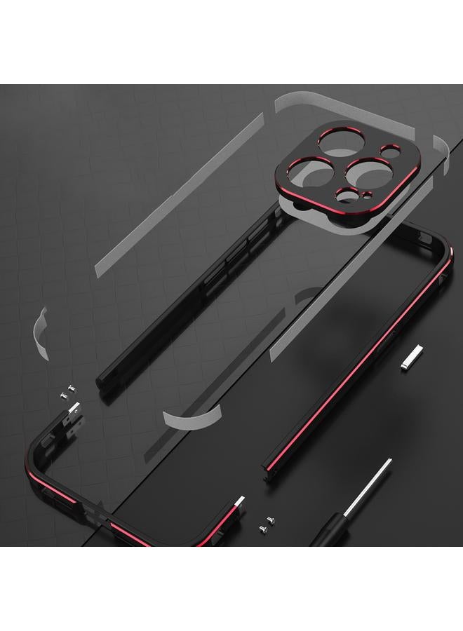 S-TOP Case For iPhone 15 Pro Max Aurora Series Lens Protector + Metal Frame Phone Case - Image 3