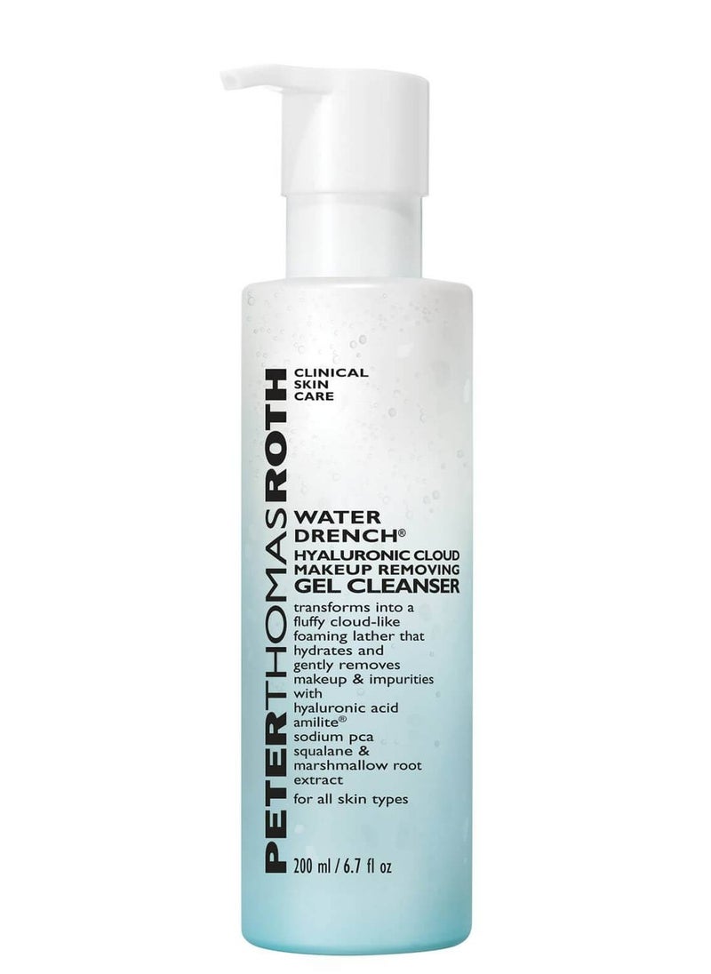 PETER THOMAS ROTH - Water Drench Hyaluronic Cloud Makeup Removing Gel Cleanser 200 ml - Image 1