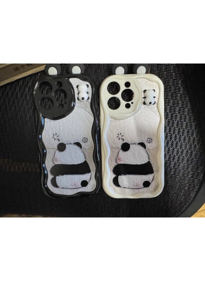 ShebSheb - Cute iPhone 14 Pro Max Case Cartoon Animal 3D Ears Wavy Edge Protector,Soft Silicone Back Phone Cover - Image 1