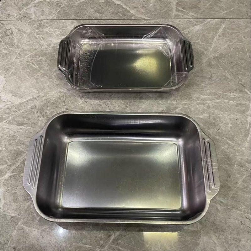 Stainless Steel Deep Thermal Tray: Keeps Food Hot in Style and Easy to Serve, Perfect for Family and Guests, Designed for Fish, Casseroles and Favorite Foods Generic