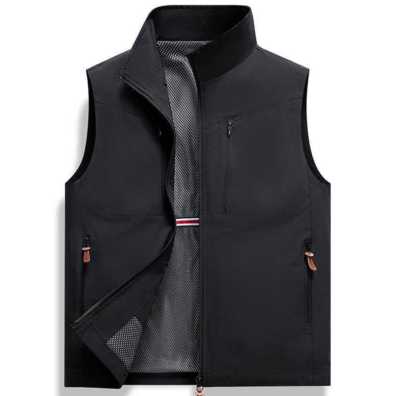 New Group Buying Suit Lapel Casual Vest Outdoor All-Match Men'S Waistcoat Sleeveless Jacket 6606 - Image 1