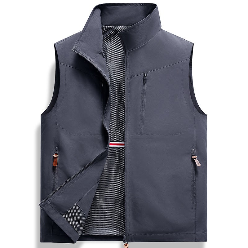 New Group Buying Suit Lapel Casual Vest Outdoor All-Match Men'S Waistcoat Sleeveless Jacket 6606 - Image 5