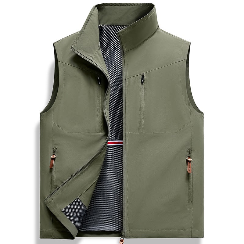 New Group Buying Suit Lapel Casual Vest Outdoor All-Match Men'S Waistcoat Sleeveless Jacket 6606 - Image 2
