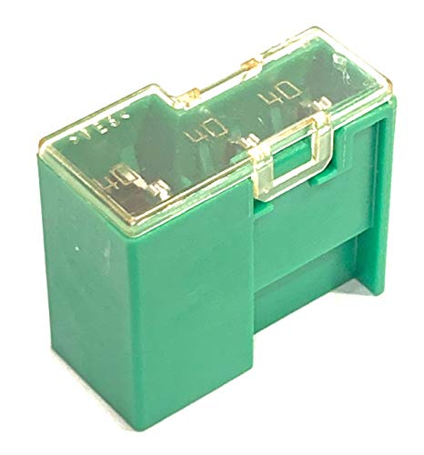 EDS 24370-C9900 24370C9900 927-9900 9279900 Compatible Replacement fuselink Fuse for Nissan Infiniti Vehicles ('03-'25). Three 40 Amp (Green) Circuits Linked in L Shaped Fuse. 925-160 925160 (2 Pack) - Image 2