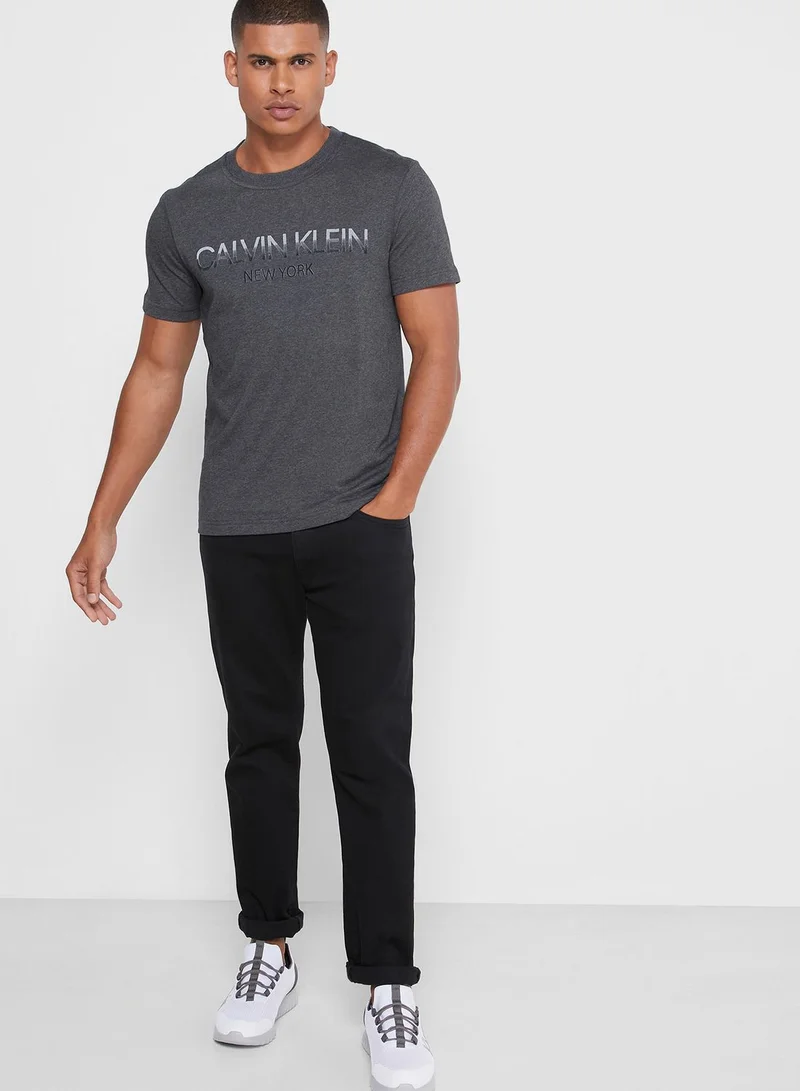 CALVIN KLEIN Logo Crew Neck T-Shirt