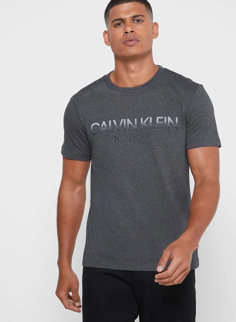 CALVIN KLEIN Logo Crew Neck T-Shirt