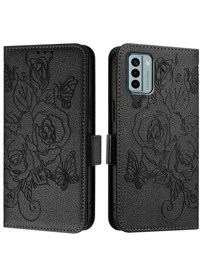 S-TOP Case For Nokia G22 Embossed Rose RFID Anti-theft Leather Phone Case - Image 2