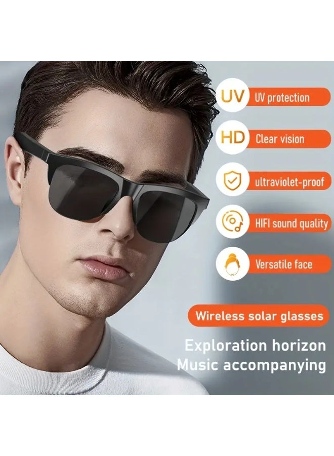 Smart Wireless V5.3 Glasses – Bluetooth Audio Sunglasses with Open-Ear Speakers, Hands-Free Calling  UV Protection – Multifunctional Smart Glasses for Outdoor  Daily Use - Image 5