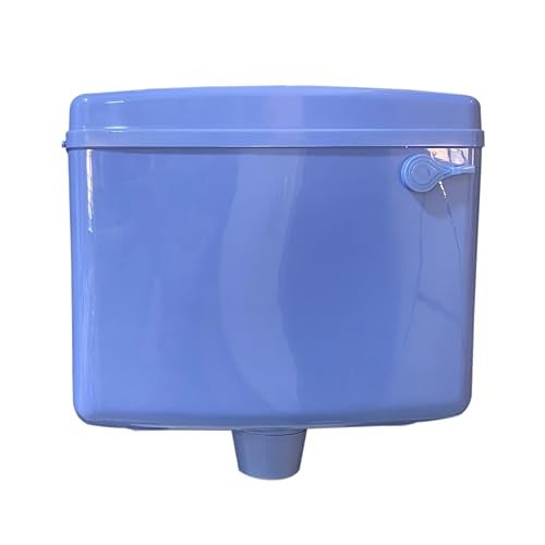 LUXART 8 LTR Wall Mounted AL-Blue Flush Tank for Toilet - Polypropylene Smart PVC Slim Cistern | Side Handle Front Flushing with Air Freshener & Complete Kit - Image 2