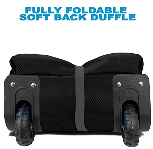 Bago Rolling Duffle Bag with Wheels - 27" 80L Foldable Weekender Bag, Waterproof Travel Duffel Bag, Heavy Duty Lightweight Duffle Bag for Traveling, Rolling Duffel Bag with Wheels (Black2023) - Image 2