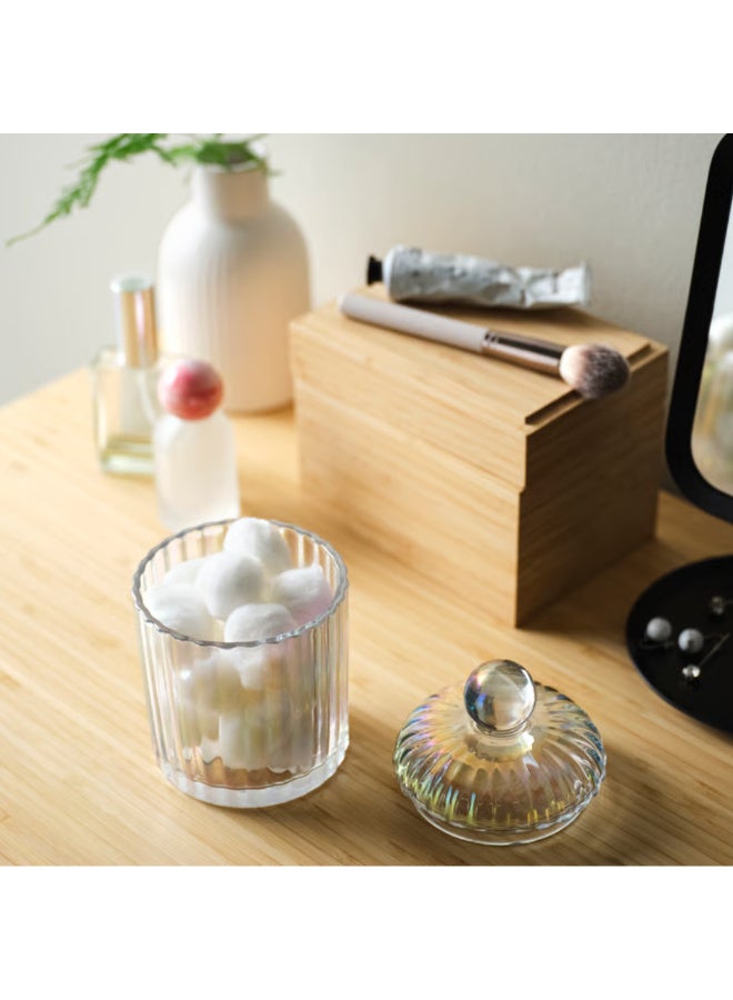 Scented Candle in Glass with Lid, 2 Wicks, Rose and Carnation Mother-of-Pearl, 50 Hours, Pearlescent Decorative Candle Jar, Romantic Floral Home Fragrance and Reusable Storage Container - Image 3