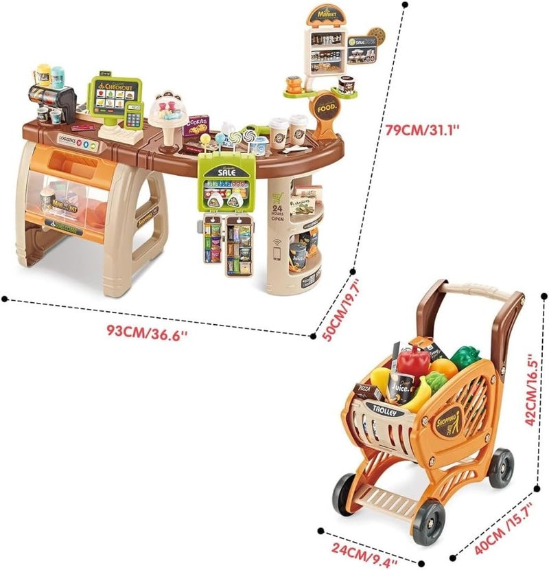 Mini Panda Luxury Supermarket Shopping Combination Set for Kids 3+ - Image 5