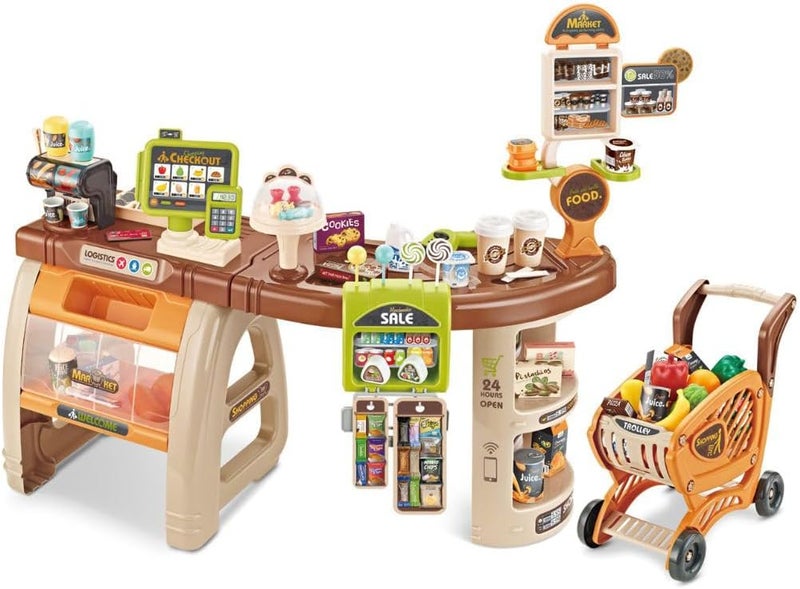 Mini Panda Luxury Supermarket Shopping Combination Set for Kids 3+ - Image 1