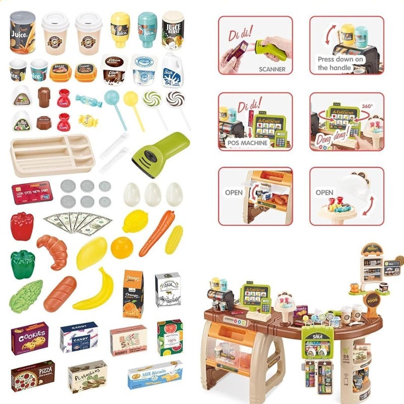 Mini Panda Luxury Supermarket Shopping Combination Set for Kids 3+ - Image 3