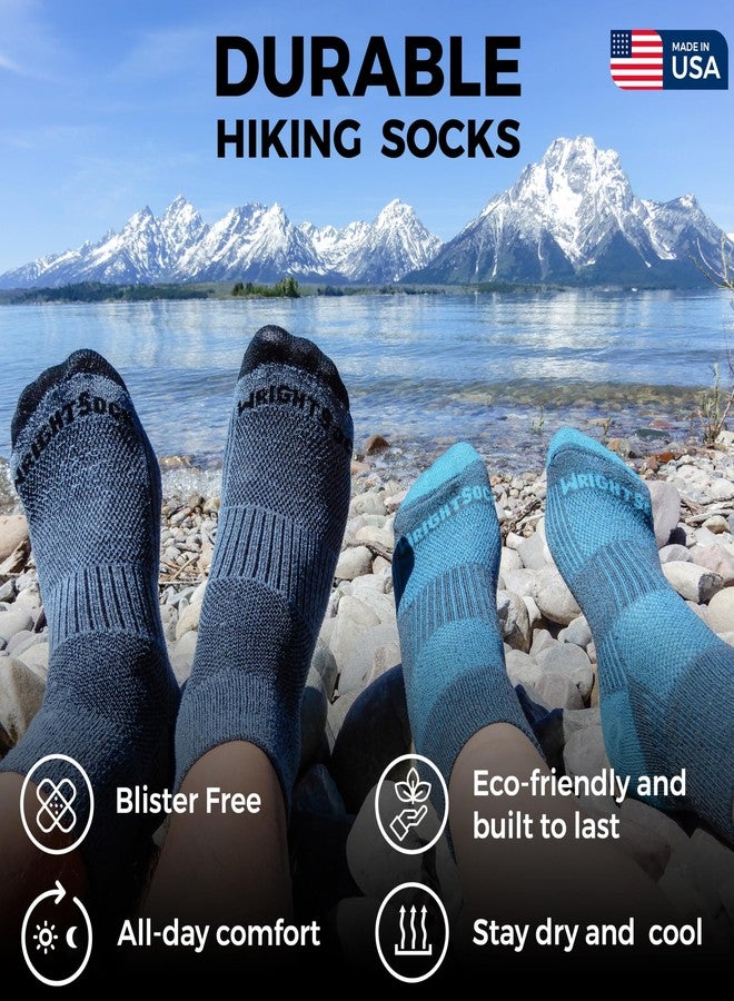 Wrightsock Adventure Crew Hiking Socks for Men and Women - Cushioned, Eco-Friendly and Anti Blister Socks with our Patented Double Layer Design - American Made, No Blisters Guaranteed - Image 3