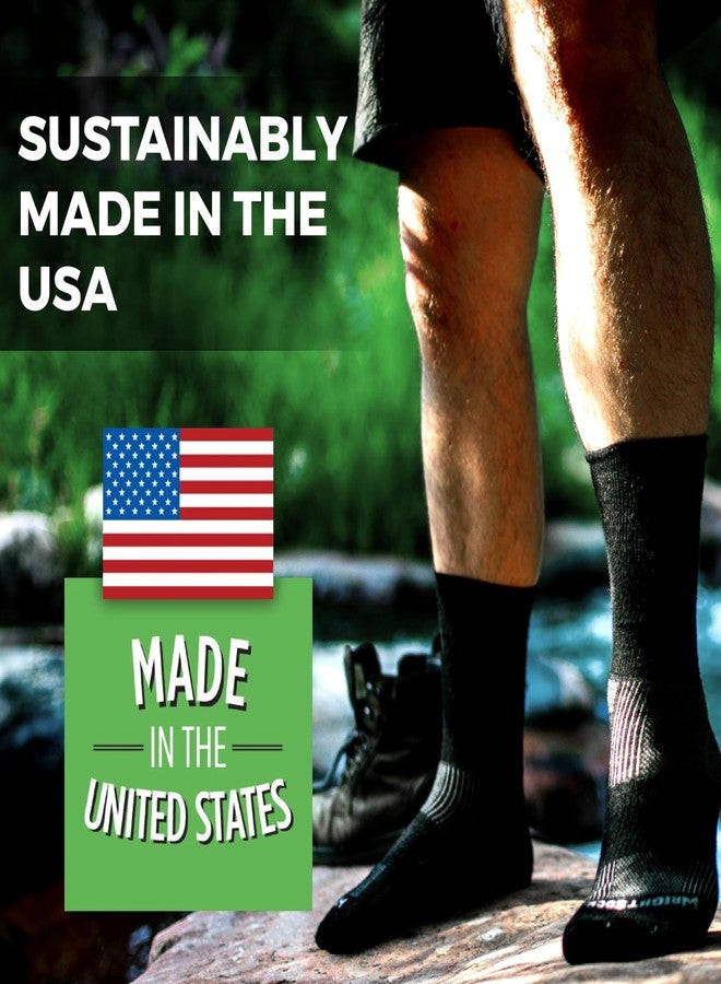 Wrightsock Adventure Crew Hiking Socks for Men and Women - Cushioned, Eco-Friendly and Anti Blister Socks with our Patented Double Layer Design - American Made, No Blisters Guaranteed - Image 4