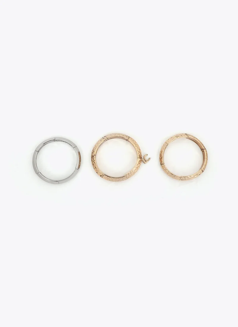 لولا كساديمونت Bicolor Texture Elastic Bracelets Set
