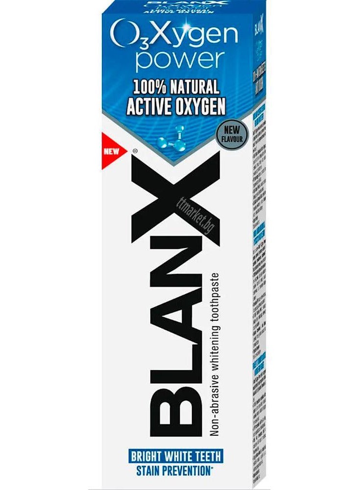 Blanx O3X Oxygen Power Non-Abrasive Pro-Shine Whitening Toothpaste - 75 ml - Image 3