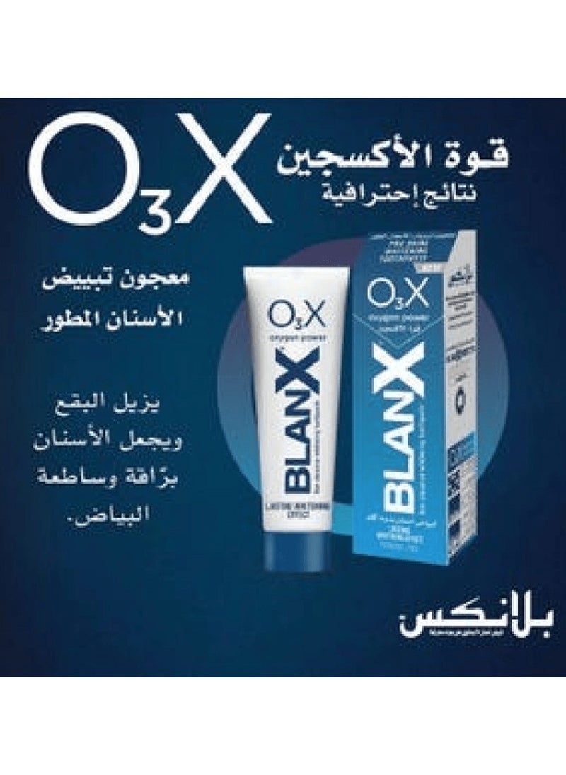 blanx - Blanx O3X Oxygen Power Non-Abrasive Pro-Shine Whitening Toothpaste - 75 ml - Image 1