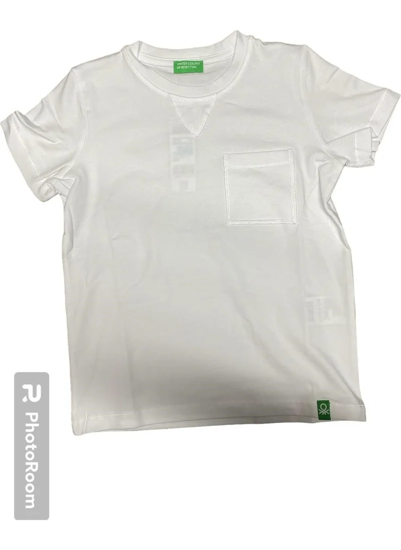 بينيتون Boy's T-Shirt BNT-B21405-002