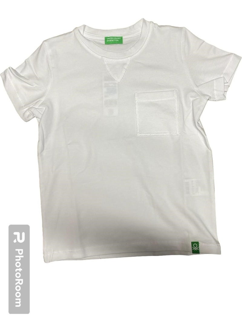 Benetton Boy's T-Shirt BNT-B21405-002  - Image 1