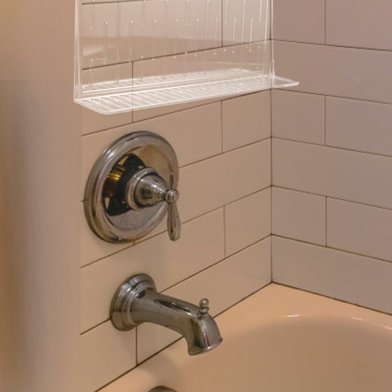 🏠 مجموعة رفوف عائمة حديثة للحمام تصميم مستطيل سهلة التركيب مناسبة للمنزل - Image 3