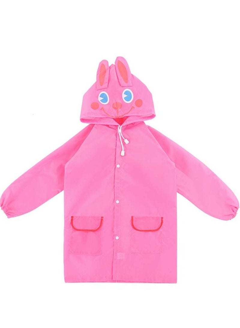 NIBEMINENT Children's raincoats, Cartoon Kids Rain Jacket, Boys Girls Hooded Poncho Outdoors Transparent Raincoat Student Suit Waterproof Durable Windbreaker - Image 1