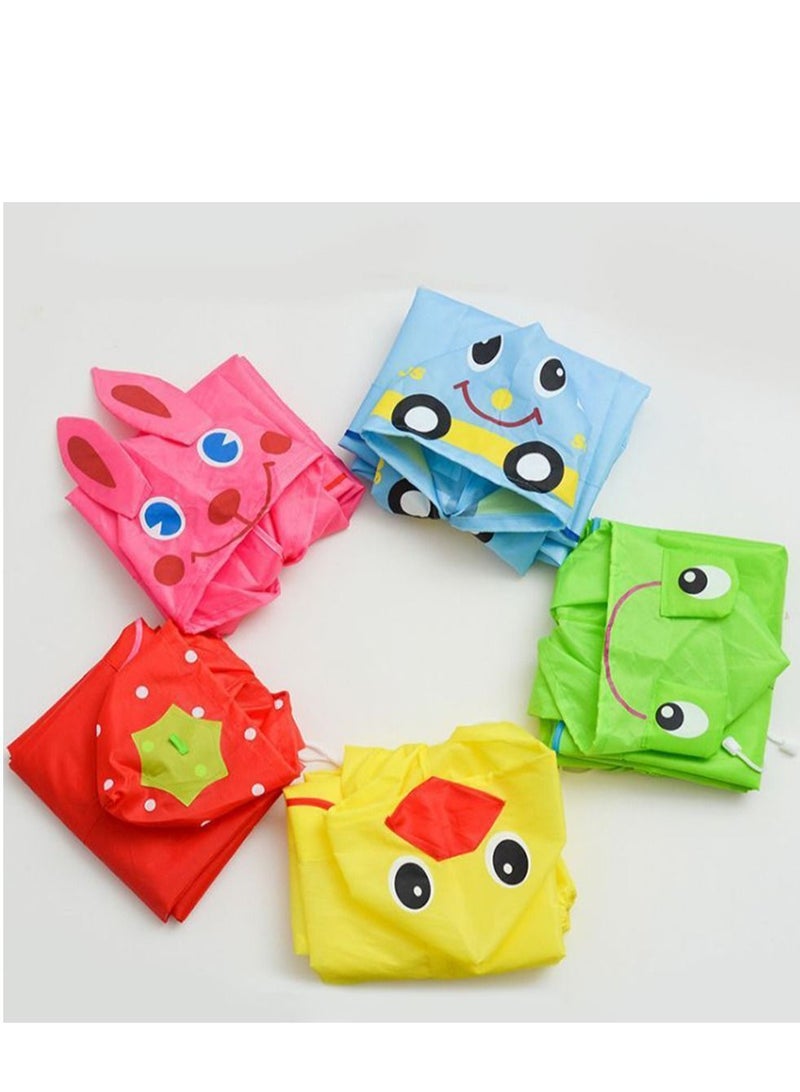 NIBEMINENT Children's raincoats, Cartoon Kids Rain Jacket, Boys Girls Hooded Poncho Outdoors Transparent Raincoat Student Suit Waterproof Durable Windbreaker - Image 5